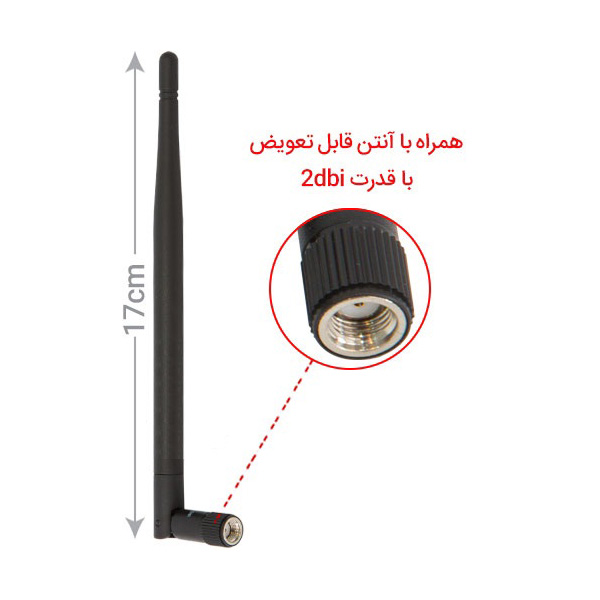  کارت شبکه وایرلس یو اس بی رومیزی سری N150 آلفا U24N Alfa