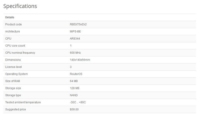 Mikrotik RBSXT5nDr2 SXT Lite5