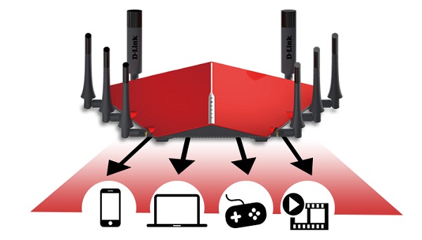 روتر وایرلس هشت آنتن دوال بند سری AC5300 دی-لینک D-LINK DIR-895L/R