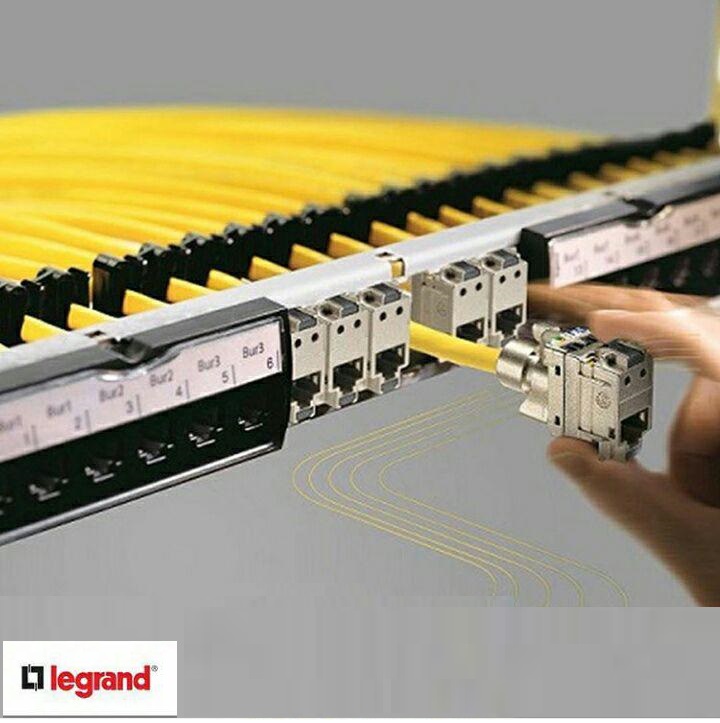 پچ پنل 24 پورت Cat 6 UTP لگراند کیستونی legrand 33561